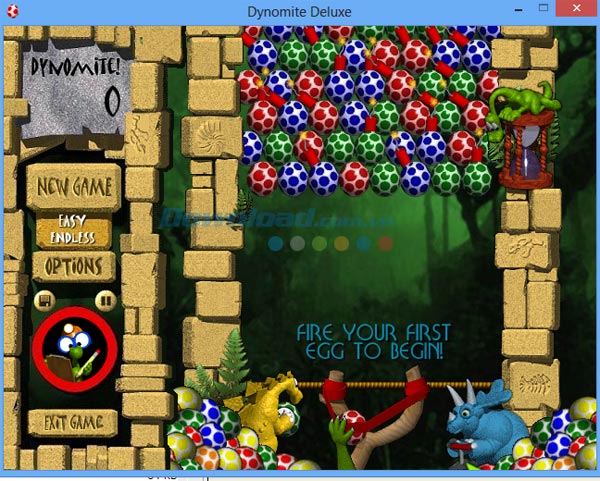 Các chế độ chơi trong game bắn trứng khủng long - Dynomite
