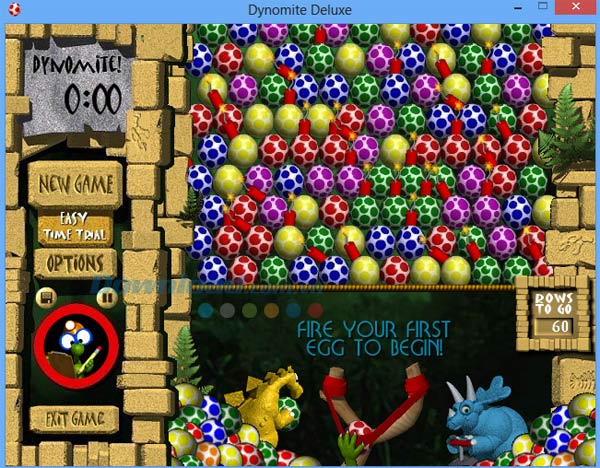 Các chế độ chơi trong game bắn trứng khủng long - Dynomite