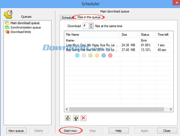 Dcách hẹn giờ tắt máy tính trên Internet Download Manager