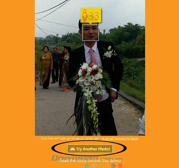 Ứng dụng đoán tuổi của Microsoft