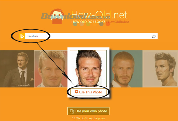 Ứng dụng đoán tuổi của Microsoft