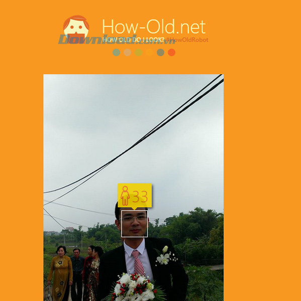 Ứng dụng đoán tuổi của Microsoft