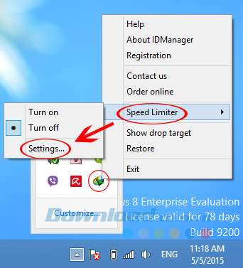 Vào IDM từ task bar Cách tăng tốc Internet Download Manager hiệu quả nhất