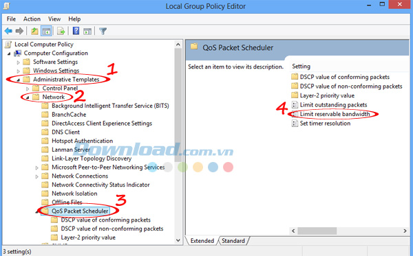 Cửa sổ Local Group Policy Editor Cách tăng tốc Internet Download Manager hiệu quả nhất