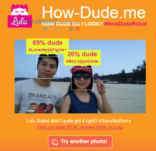 Thử "Đo độ đẹp trai" với How-Dude.me