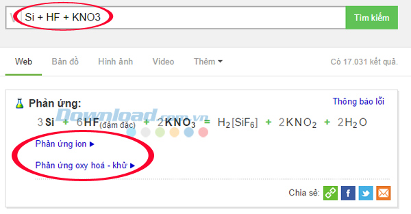 Cách giải bài tập Hóa với Cốc Cốc thật hiệu quả