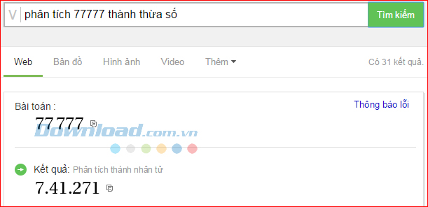 Phân tích thành thừa số Cách dùng Cốc Cốc để giải Toán cực nhanh