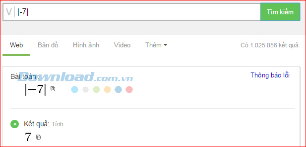 Tính trị tuyệt đối Cách dùng Cốc Cốc để giải Toán cực nhanh