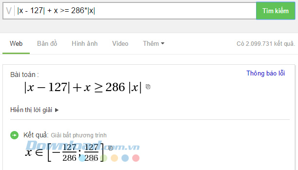 Cách dùng Cốc Cốc để giải Toán cực nhanh