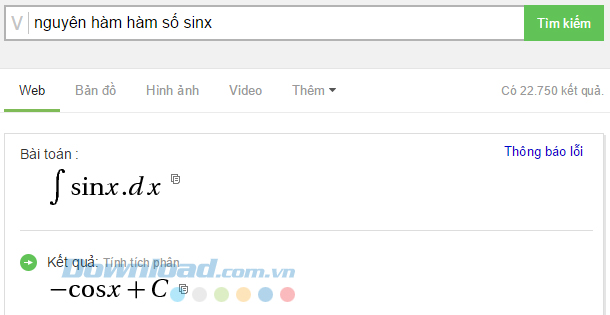 Cách dùng Cốc Cốc để giải Toán cực nhanh