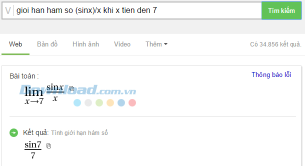 Cách dùng Cốc Cốc để giải Toán cực nhanh