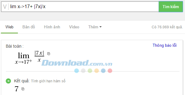 Cách dùng Cốc Cốc để giải Toán cực nhanh