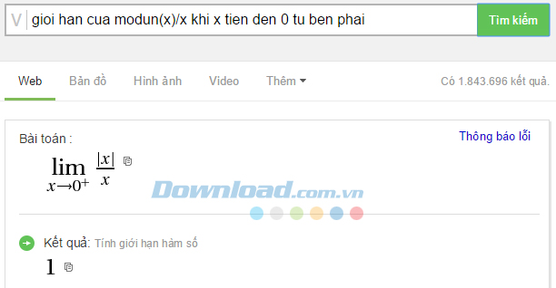 Cách dùng Cốc Cốc để giải Toán cực nhanh