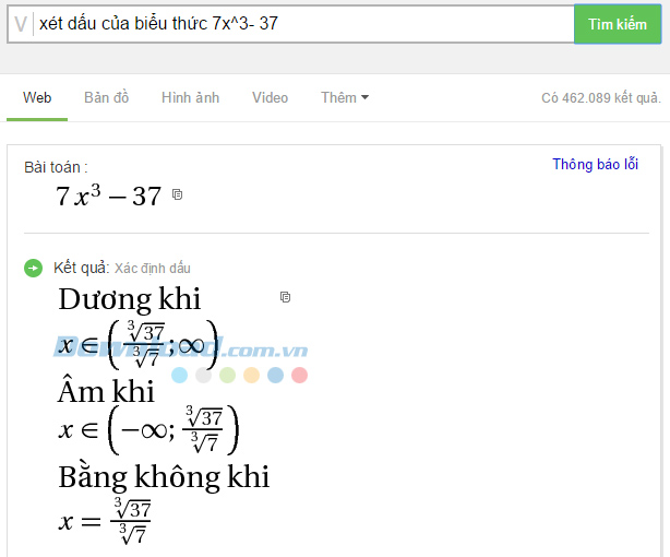 Cách dùng Cốc Cốc để giải Toán cực nhanh