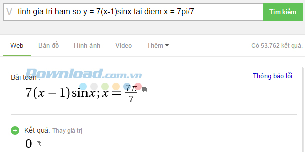 Cách dùng Cốc Cốc để giải Toán cực nhanh