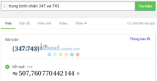 Cách dùng Cốc Cốc để giải Toán cực nhanh