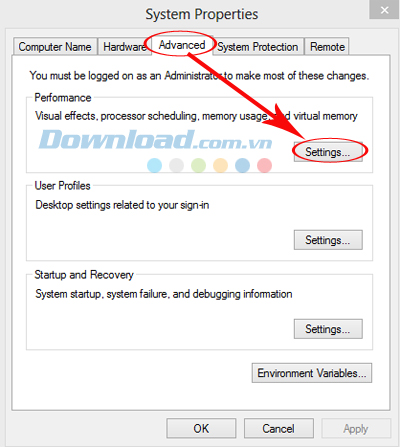 Cách xử lý lỗi máy tính thiếu bộ nhớ tạm