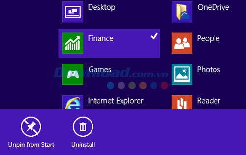 Chọn ứng dụng muốn xóa Những cách xóa bỏ phần mềm và ứng dụng trên Windows 8 hiệu quả nhất