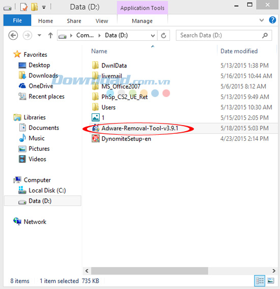 Chạy file cài đặt Cách gỡ bỏ Mystar Search khỏi các trình duyệt