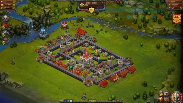 Mẹo kiếm kim cương miễn phí trong game Throne Rush