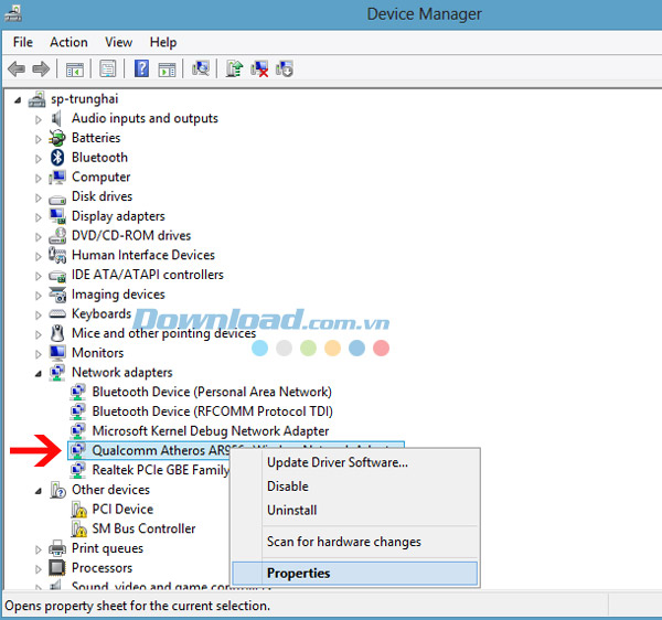 Chọn mạng internet đang dùng Sửa lỗi “The hosted network couldn’t be started" khi phát Wifi từ laptop