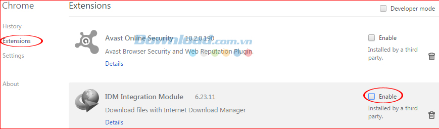 Sửa lỗi IDM tự động tải nhạc trên các trình duyệt