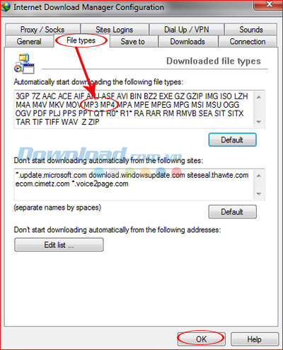 Sửa lỗi IDM tự động tải nhạc trên các trình duyệt