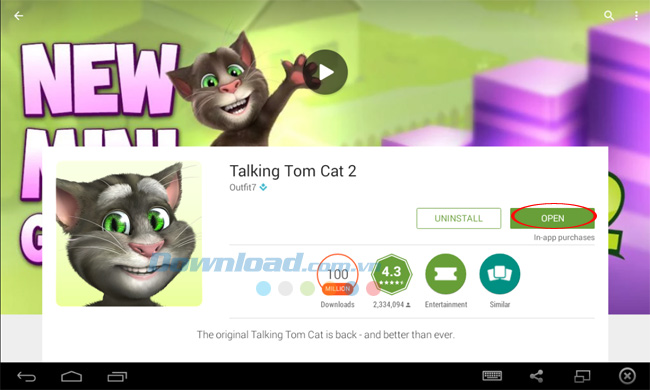 Hướng dẫn cài đặt Talking Tom 2 trên máy tính 