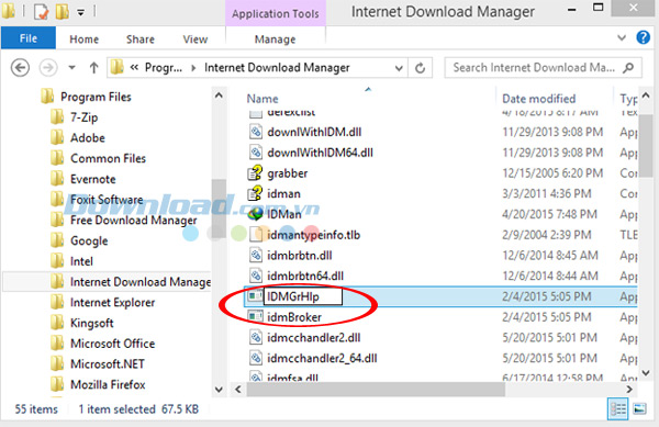 Đổi tên file Cách sửa lỗi IDM báo Fake Serial Number