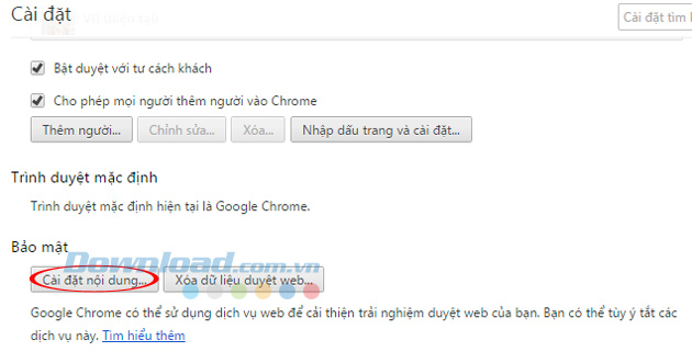Cài đặt nội dung Khắc phục lỗi Chrome sử dụng quá nhiều RAM