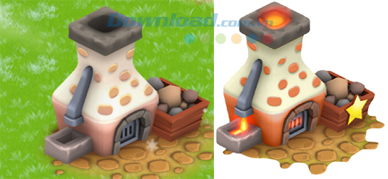 Cách sử dụng lò luyện kim trong game Hay day