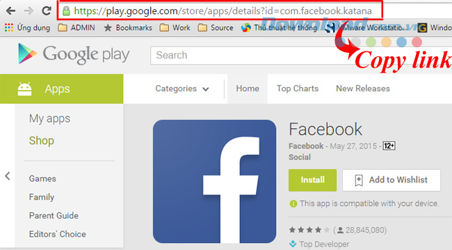 Cách tải file APK về máy tính không dùng phần mềm