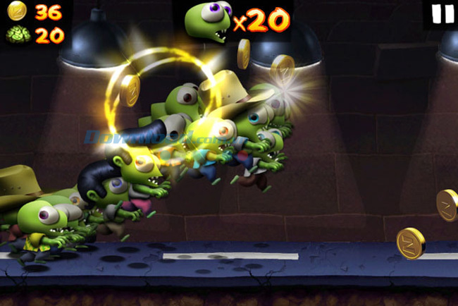 ăn tiền vàng Cách đạt được điểm cao trong game Zombie Tsunami