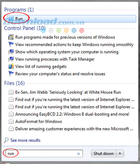 mở hộp thoại trong win 7 Khắc phục lỗi "Skype has stoppped working" hiệu quả nhất