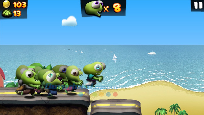 Bí quyết chinh phục game Zombie Tsunami