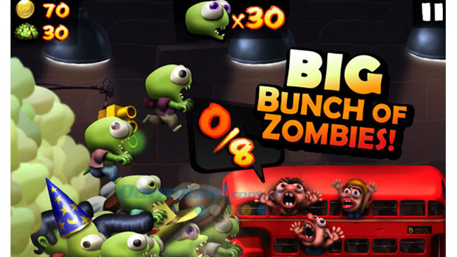 Bí quyết chinh phục game Zombie Tsunami