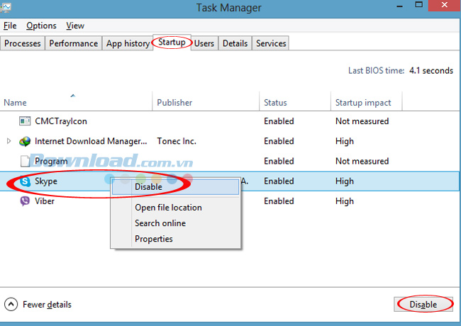 chọn thẻ startup /data/image/2015/06/04/Skype-has-stopped-working-17.jpg