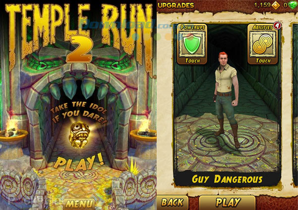 Tìm hiểu hệ thống nhân vật trong game Temple Run 2