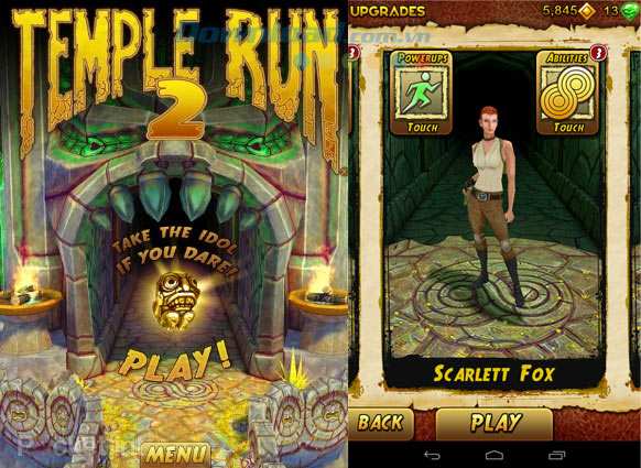 Tìm hiểu hệ thống nhân vật trong game Temple Run 2