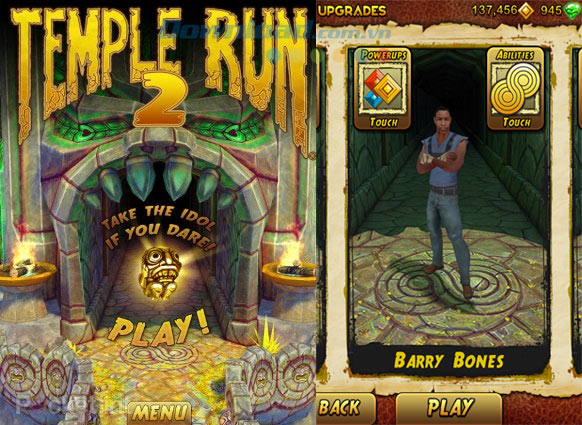 Tìm hiểu hệ thống nhân vật trong game Temple Run 2