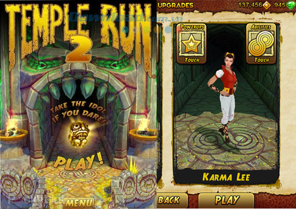 Tìm hiểu hệ thống nhân vật trong game Temple Run 2