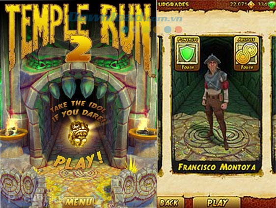 Tìm hiểu hệ thống nhân vật trong game Temple Run 2