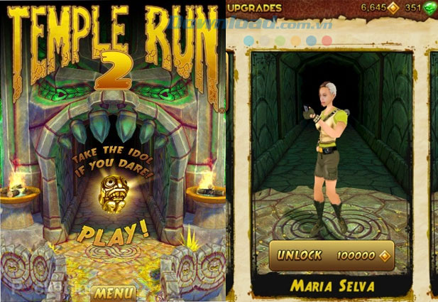 Tìm hiểu hệ thống nhân vật trong game Temple Run 2