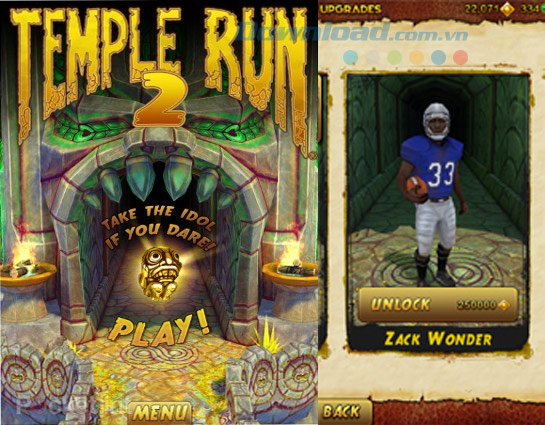 Tìm hiểu hệ thống nhân vật trong game Temple Run 2