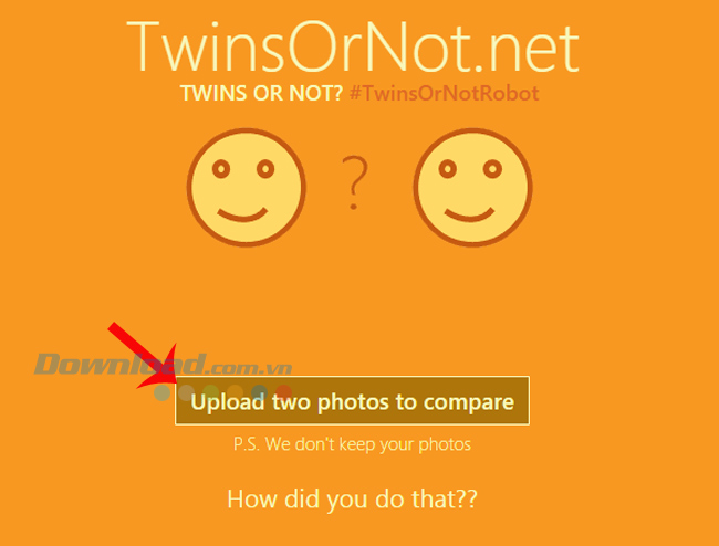 ứng dụng săm soi sự giống nhau qua ảnh của Microsoft