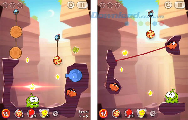 Bí quyết chinh phục game Cut The Rope 2