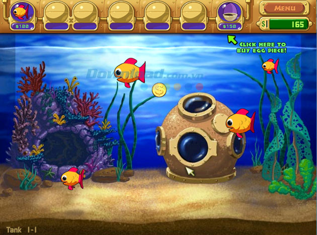 Kinh nghiệm chơi Adventure trong game Insaniquarium Deluxe 