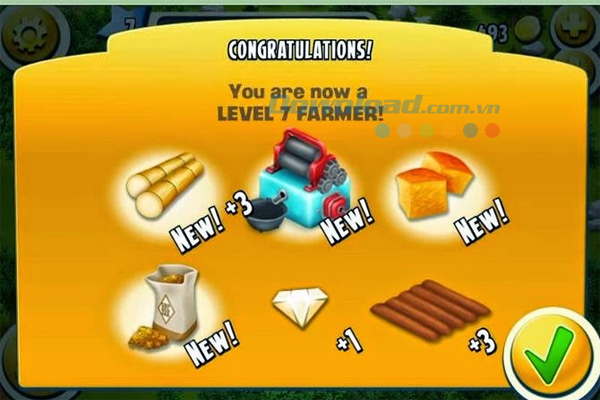 Mẹo kiếm kim cương miễn phí trong game Hay Day