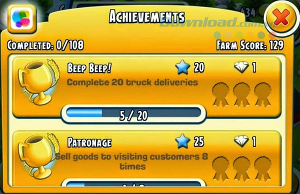 Mẹo kiếm kim cương miễn phí trong game Hay Day