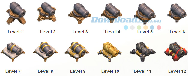 Cách đặt súng phòng thủ trong game Clash Of Clans